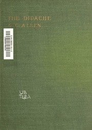 Cover scan of G. C. Allen's 1903 edition of The Didache